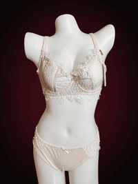 Eyelash Lace Underwired Bra & Panty Set – Sheer Lace Lingerie Set
