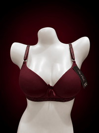Smooth Molded Push-Up Bra – Zebra Print Strap & Band Detail | 6 Colors