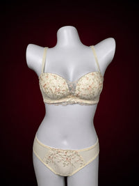 Crimson Bloom Lace Lingerie Set