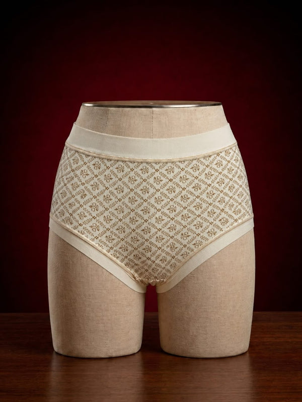Ivory Heritage High-Waist Brief