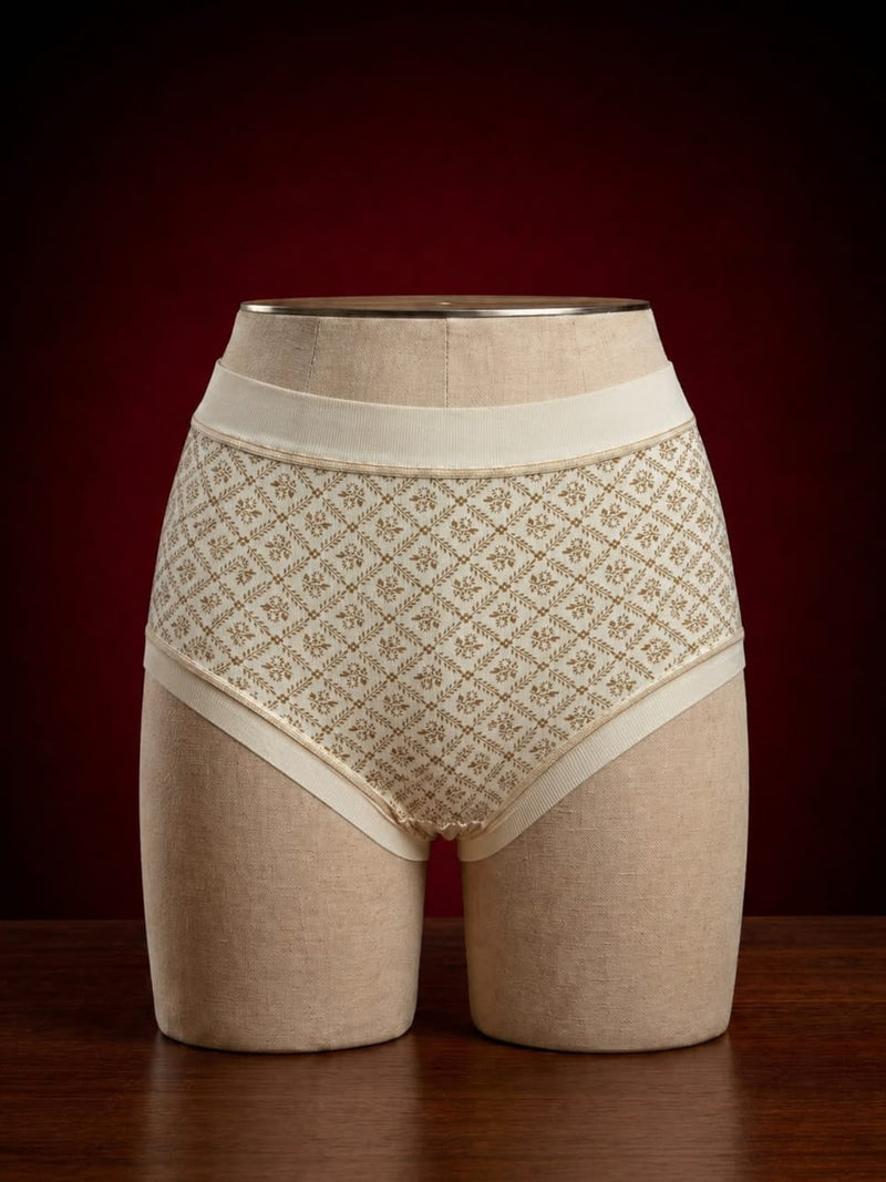 Ivory Heritage High-Waist Brief